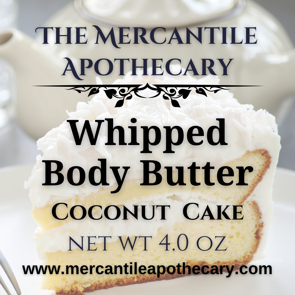 Coconut Cake Whipped Body Butter The Mercantile Apothecary