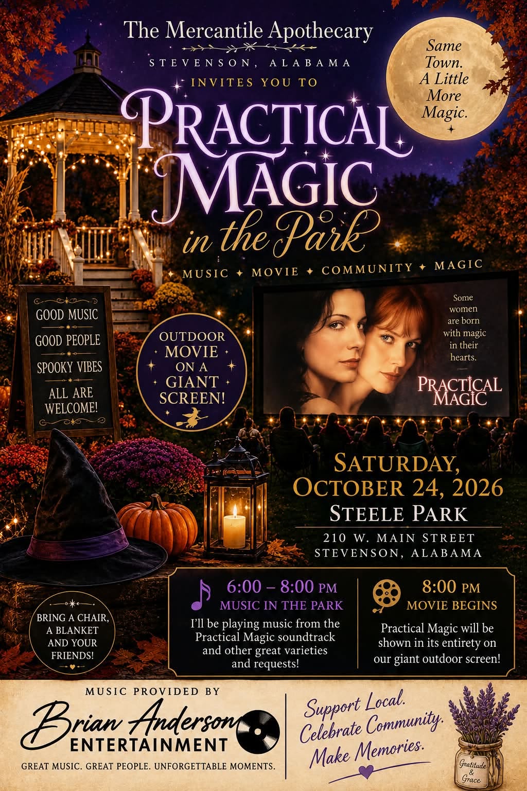 Practical Magic in the Park: Free Community Event Inspired by the Movie Event
