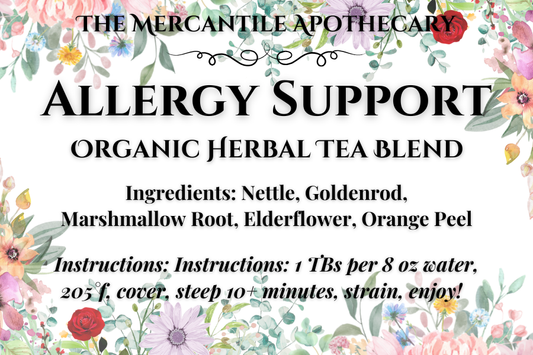 Allergy Support Herbal Tea Blend The Mercantile Apothecary