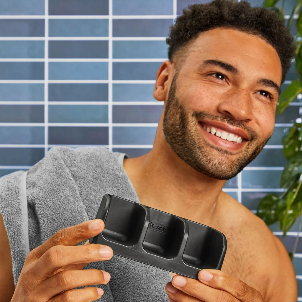 Kitsch Black Self-Draining Soap Dish