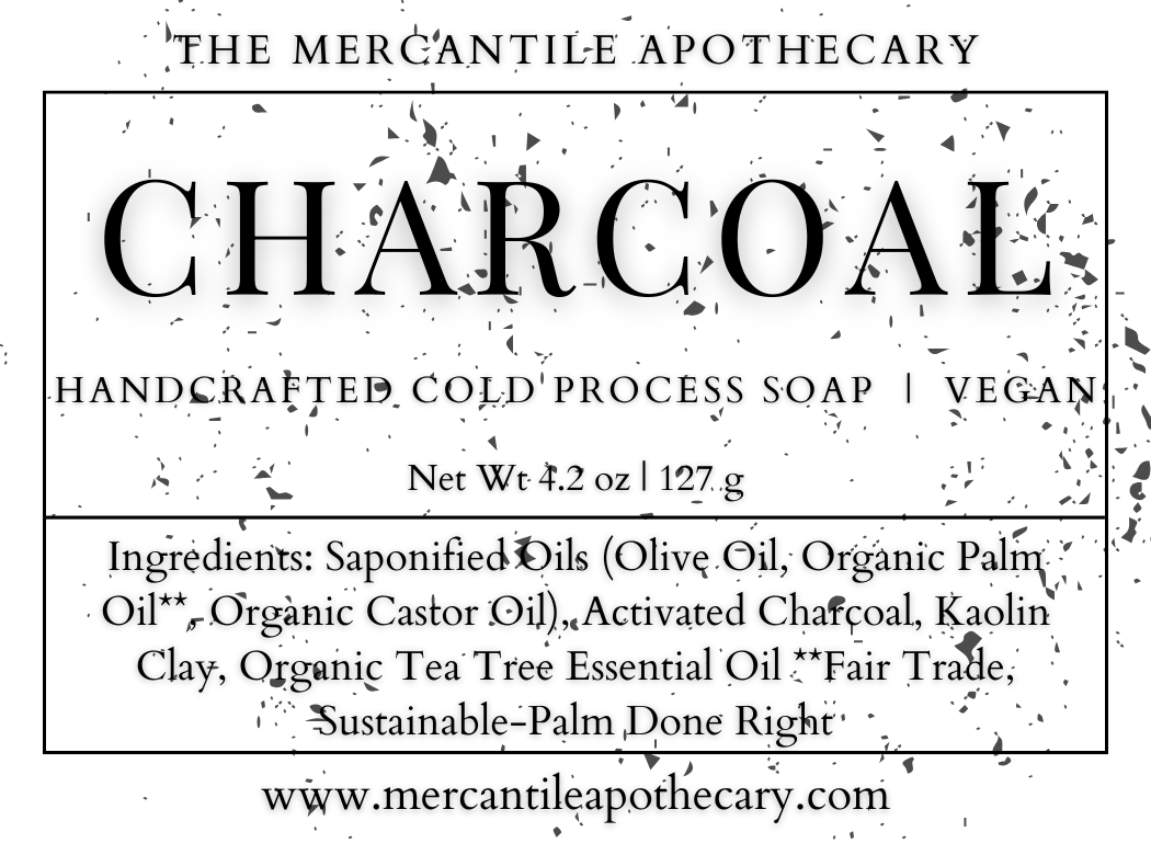Charcoal Soap Bar The Mercantile Apothecary