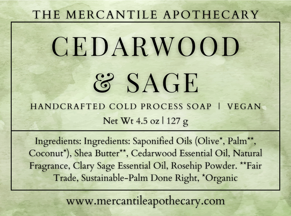 Cedarwood & Sage Soap Bar