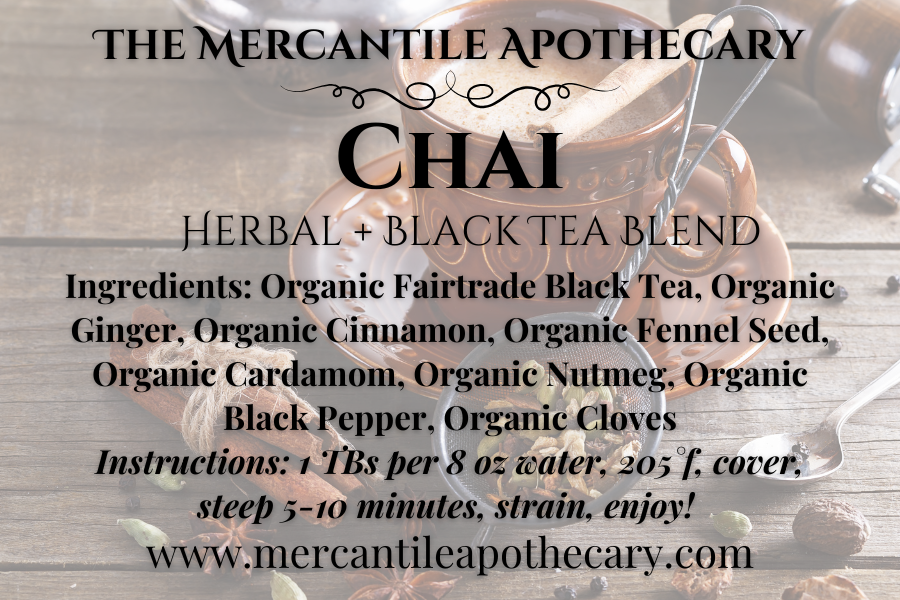 Chai Black + Herbal Tea