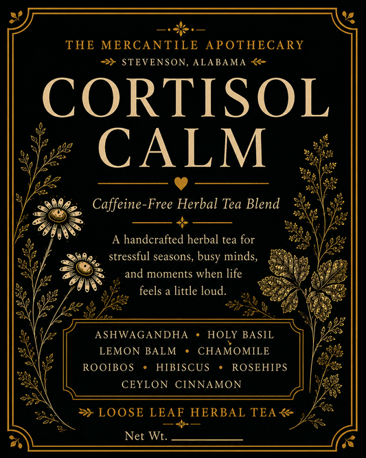Cortisol Calm Herbal Tea Blend The Mercantile Apothecary