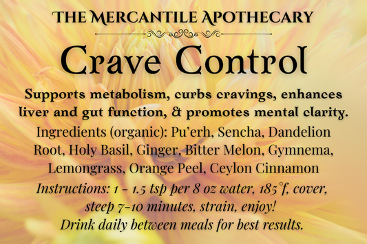 Crave Control Herbal Tea Blend The Mercantile Apothecary