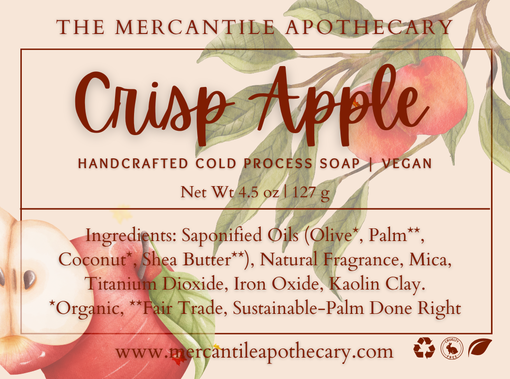 Crisp Apple Soap Bar The Mercantile Apothecary