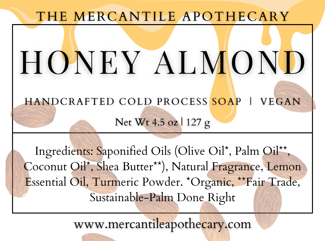 Honey Almond Soap Bar The Mercantile Apothecary