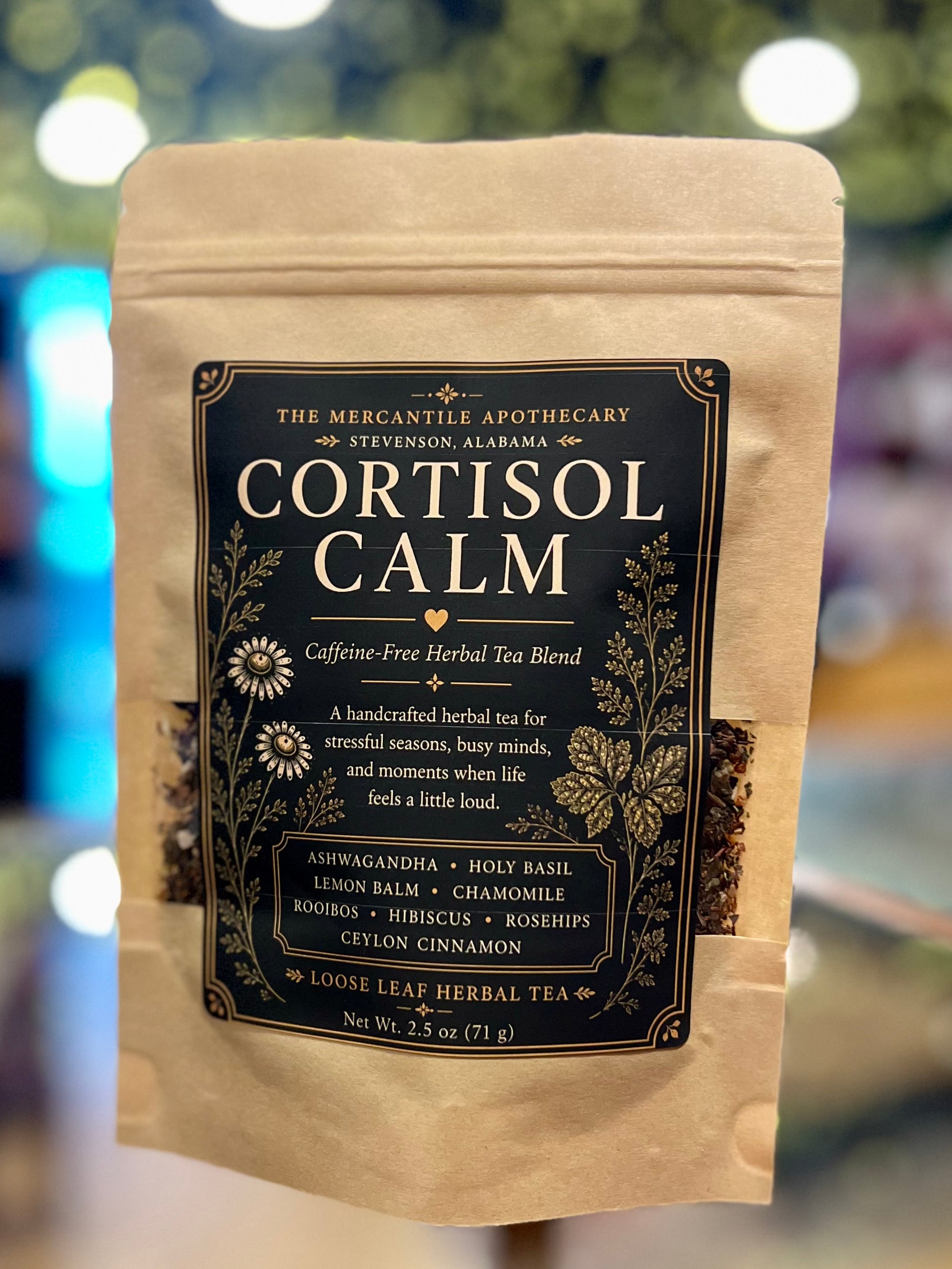 Cortisol Calm Herbal Tea Blend The Mercantile Apothecary