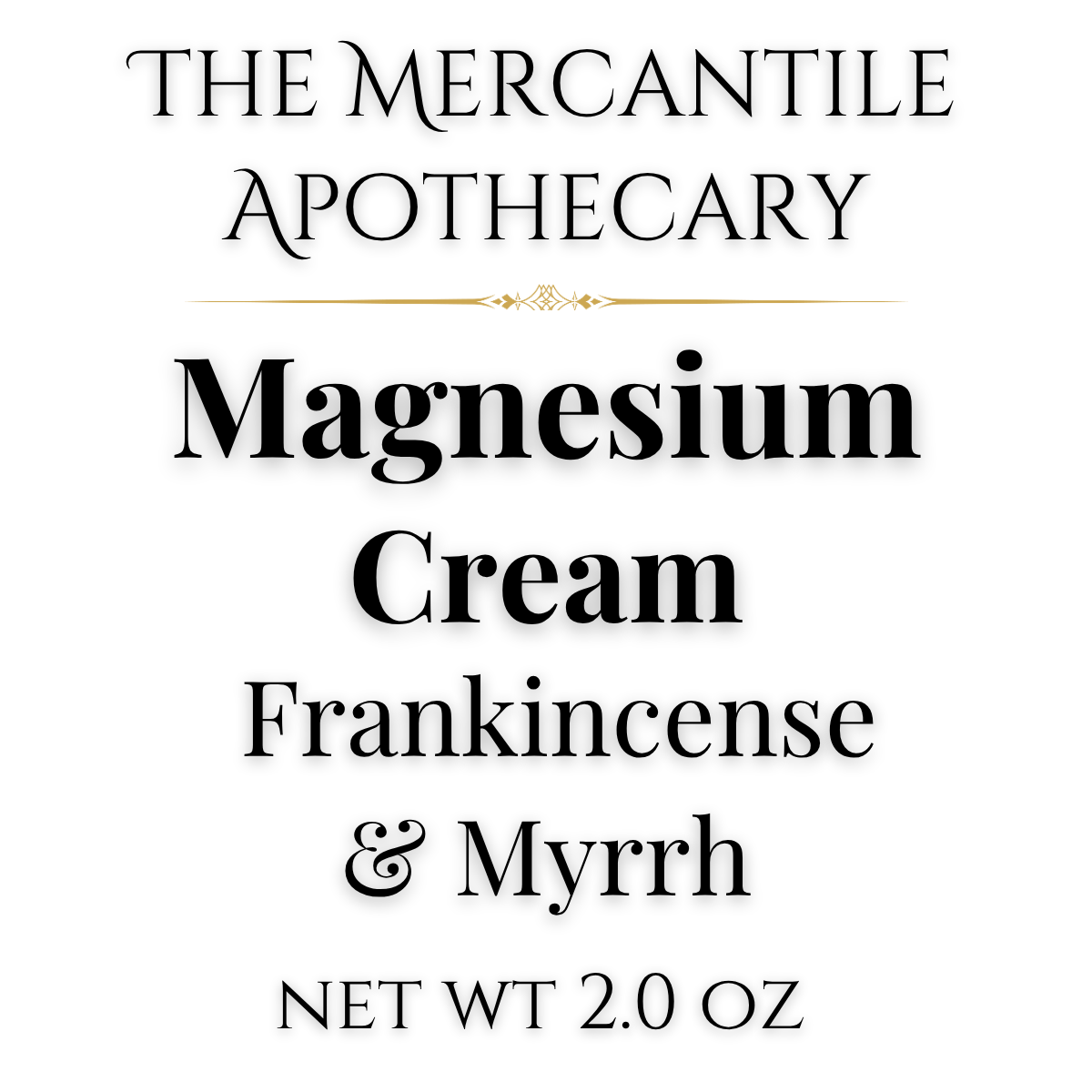 Magnesium Cream The Mercantile Apothecary