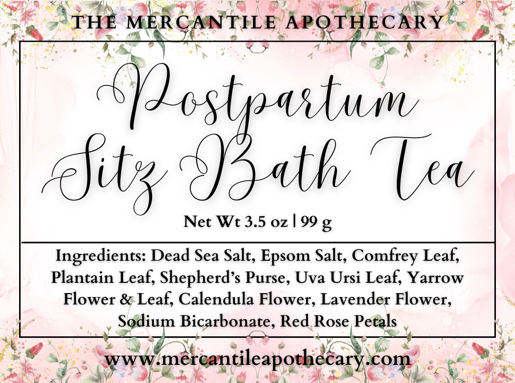 Postpartum Herbal Sitz Bath Tea