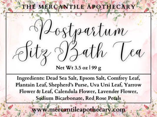 Postpartum Herbal Sitz Bath Tea