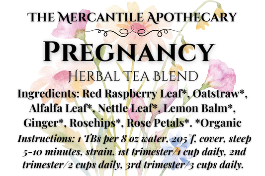 Pregnancy Herbal Tea Blend The Mercantile Apothecary