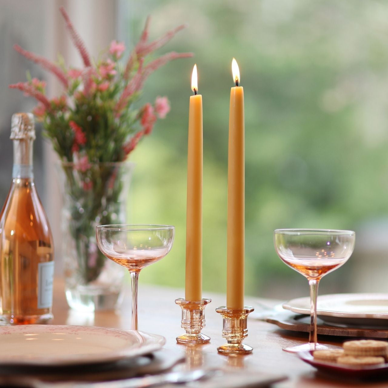 Pure Beeswax Taper Candles