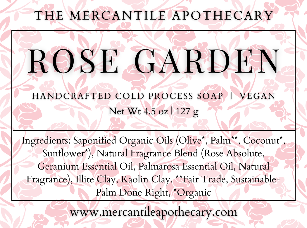 Rose Garden Soap Bar The Mercantile Apothecary