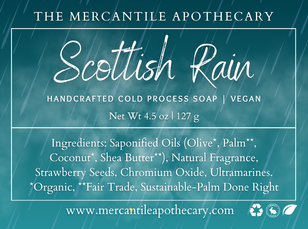 Scottish Rain Soap Bar The Mercantile Apothecary
