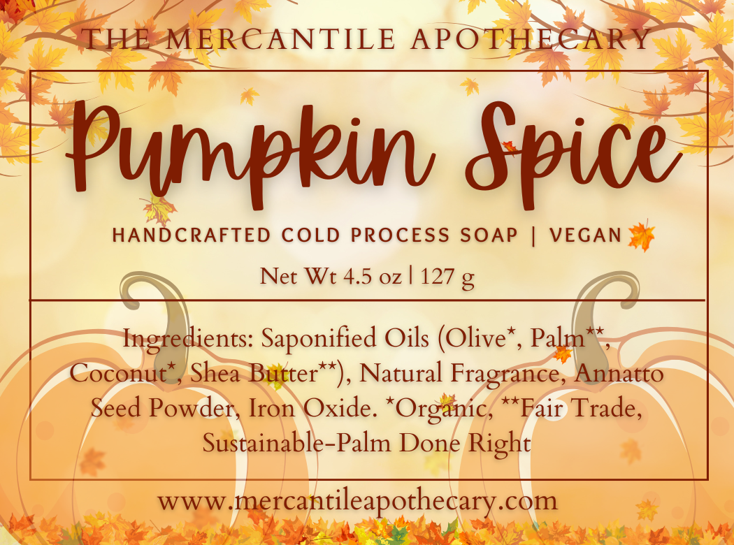 Pumpkin Spice Soap Bar The Mercantile Apothecary