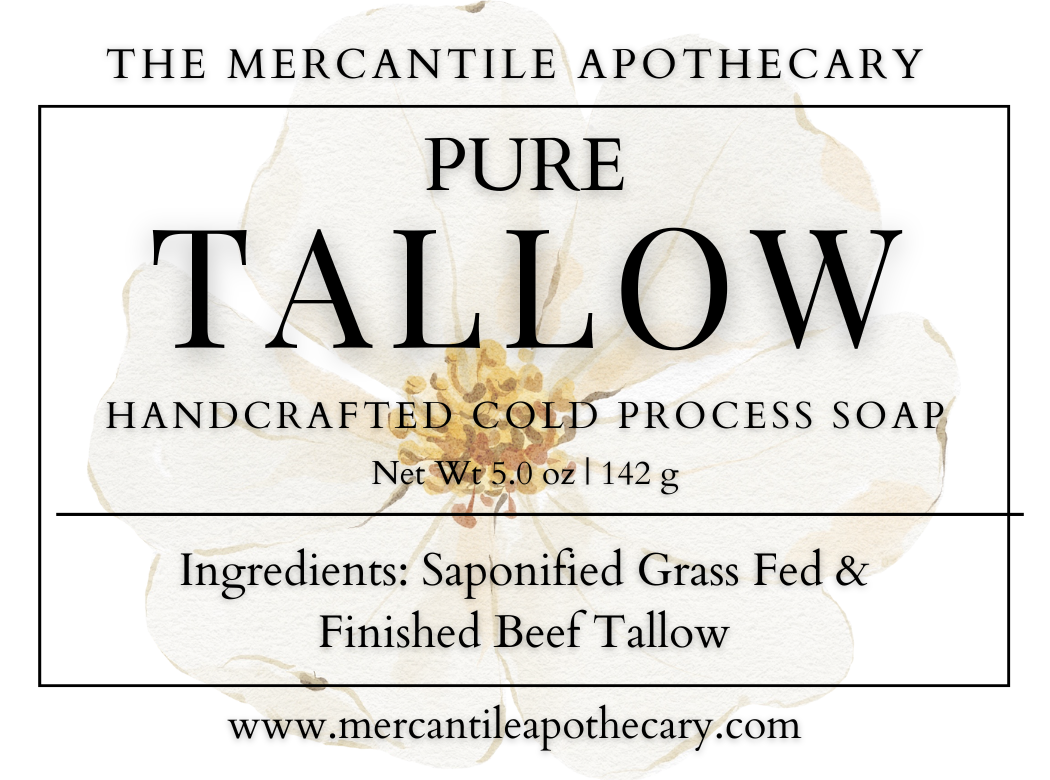 Pure Tallow Soap The Mercantile Apothecary