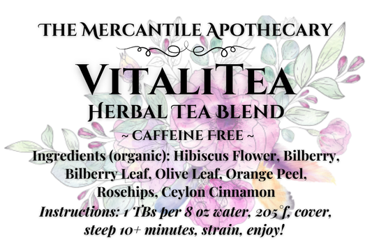 VitaliTea Herbal Tea Blend The Mercantile Apothecary