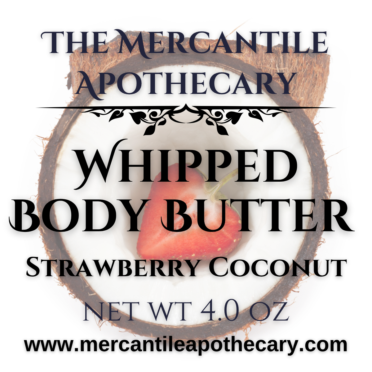 Strawberry Coconut Whipped Body Butter The Mercantile Apothecary