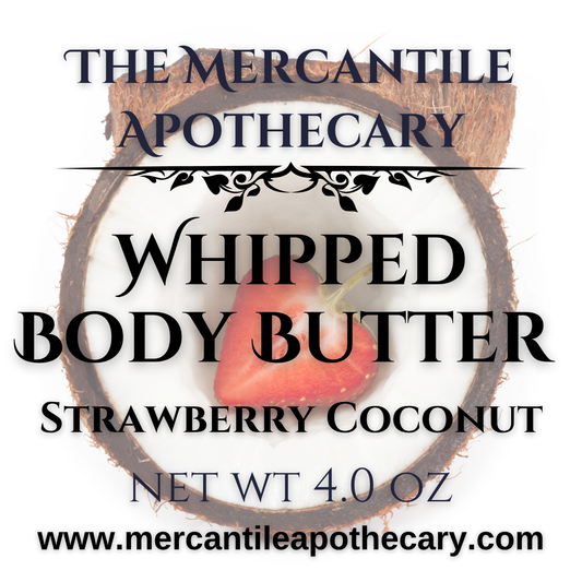 Strawberry Coconut Whipped Body Butter The Mercantile Apothecary
